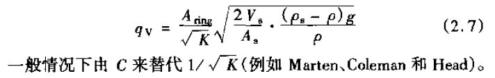 轉子流量計的基本原理公式