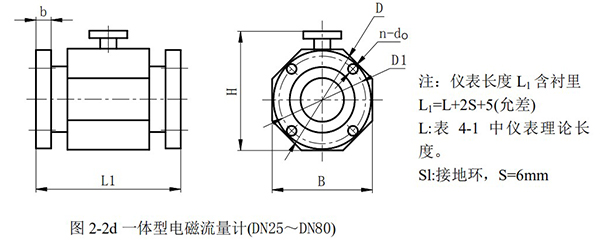 液體定量流量計外形尺寸圖二