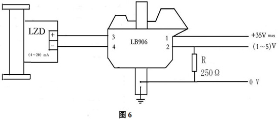 指針式金屬管浮子流量計本安防爆型接線圖